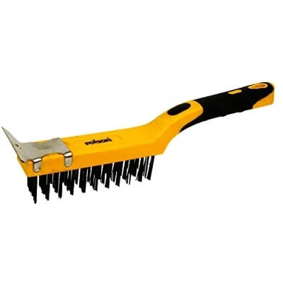 Image of Rolson 42844 Heavy Duty Steel Wire Brush with Scraper