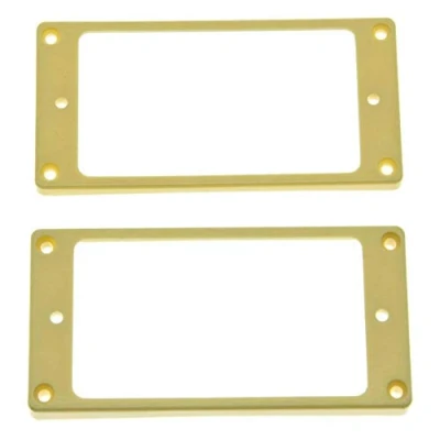 Image of KAISH 2pcs Cream Humbucker Pickup Ring Curved Bottom Fame for Epiphone Les Paul