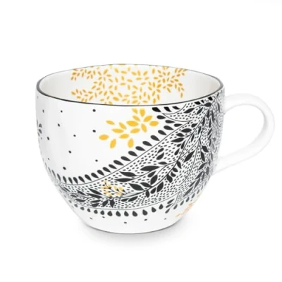Image of Sara Miller Artisanne Noir Paisley Mug