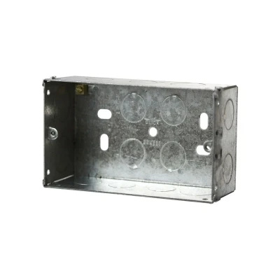 Image of Metal Back Box 2 Gang 47mm Click Scolmore