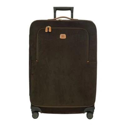 Image of Bric&#039;s Life 4 Wheel Cabin Trolley, Checked Luggage, 74cm Suitcase, Olive