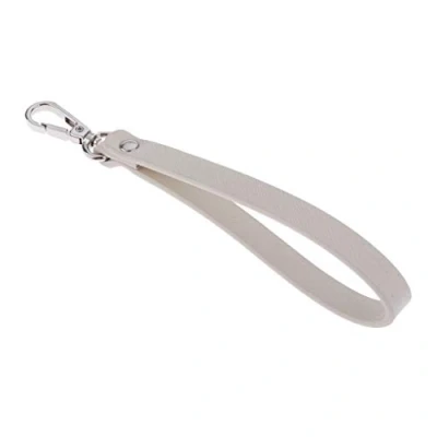 Image of Hellery Wristlet Strap Keychain Cellphone Leather Hand Straps Durable Wrist Lanyard for Wallet, Clutch, Wristlet, Purse, Pouch Beige, 19cm