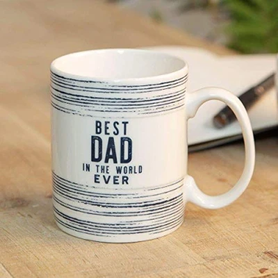 Image of widdop Fathers Day Gift Best Dad in The World Ever Stoneware Mug by Celebrations