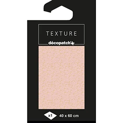 Image of Décopatch Ref TD803C Texture Collection Pink &amp; White Lines Pattern Contains 1 Sheet of 40 x 60cm Textured Paper, Foil Printing for Metallic Effects