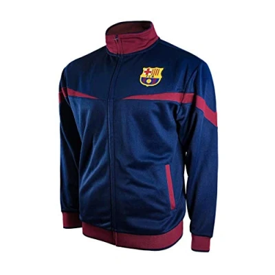 Image of Icon Sports FC Barcelona Full Zip Barça Track Jacket (X Large, Blue)
