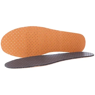 Image of Leather Shoe Insoles with Active Carbon Anti Odour Fresh Soft Comfort Breathable Inserts (Size 3 UK / 36 EU)