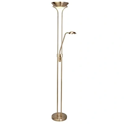 Image of LED 1 Light Mother &amp; Child Lamp Antique Brass