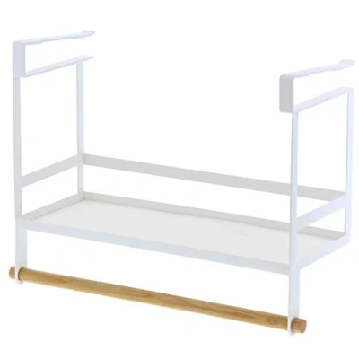 Image of Yamazaki 3498 Tosca Rack, Alloy Steel Wood, White