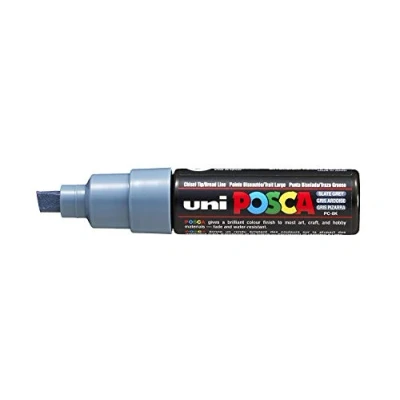 Image of Posca UNI BALL MARKER PEN PC 8K SLATE GREY SINGLE
