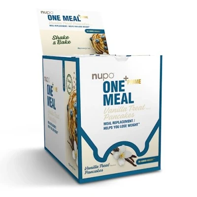 Image of NUPO ONE meal +Prime Pancakes I Tasty replacement for a balanced diet plan Helps you lose weight High in protein No added sugars 24 vitamins and minerals 15 meals