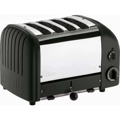 Image of Dualit Classic Vario AWS Satin Black 4 Slot Toaster With FREE Gift