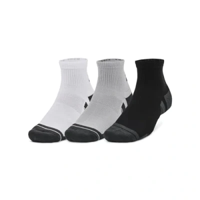 Image of Under Armour Unisex UA Performance Tech 3pk Qtr, Sports Socks with Cooling, Drying Technology, Anti Odour Fabric Running plus Arch Support, Ankle Length Compression