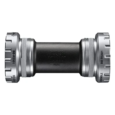 Image of SHIMANO Unisex Bbrs501b BB RS501 bottom bracket cups English thread cups, Black, British UK