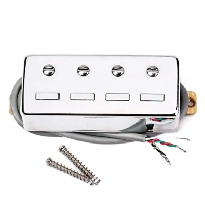 Image of Alnicov 4 String Bass Guitar Magnetic Pickup Replacement,Chrome