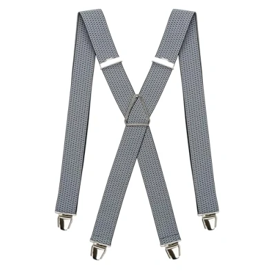 Image of Pierrot Mens Braces with Very Strong Clips One Size Adjustable and Elastic Wide Heavy Duty Suspenders for Men Trousers
