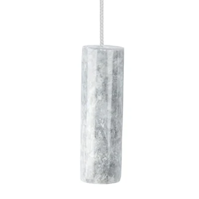 Image of Himalayan Marble Cylindrical Light Pulls (Grey Marble)