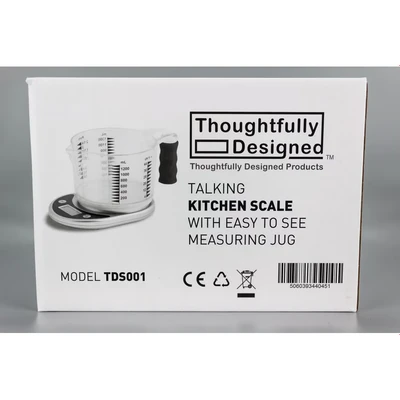 Image of Ravencourt Living TDS001 Talking Kitchen Scale with Easy to See Jug