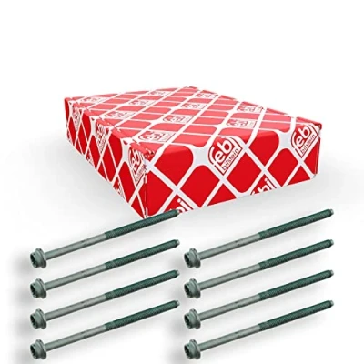 Image of 030103384D, 030103384DS1 Cylinder Head Bolt Kit FEBI BILSTEIN 26438 Female Star VOLKSWAGEN: Polo IV Hatchback, Fox SKODA: Fabia I Hatchback