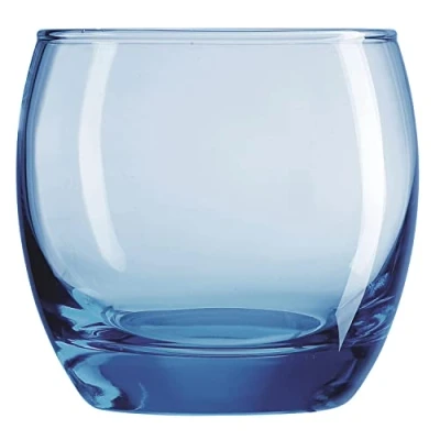 Image of Arcoroc ARC C9688 Salto Ice Blue Whisky Glass, 320 ml, Transparent, Pack of 6