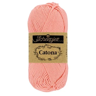 Image of Scheepjes Catona 264 Light Coral Yarn 1x50g