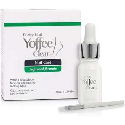 Image of Yoffee Clear Nail Repair and Care 60ml Fungal treatment for fingernails toenails Antibacterial Antiseptic Antifungal with organic argan oil tea tree Made in Spain
