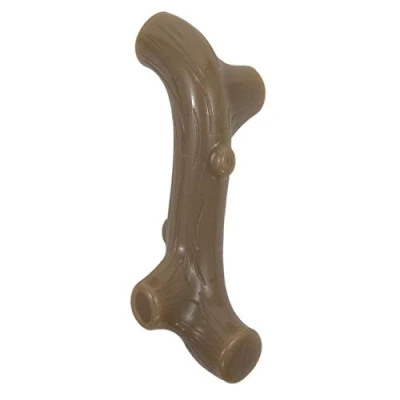 Image of Petstages Liver Branch Stick Nylon Dog Chew Toy Durable Wood for Tough Chewers Medium