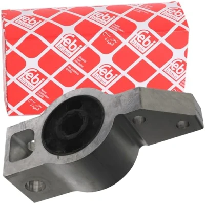Image of 1K0199232H, 1K0199232K Arm Bushes FEBI BILSTEIN 38663 with holder Lower, Front Axle Right, Rear Aluminium Rubber Metal Mount VOLKSWAGEN: GOLF 6