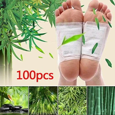 Image of Black Forest Spa® 100 Pieces Detox Bamboo Plasters * Vital Pads Wellness 50 Days Cure Elimination of Toxins