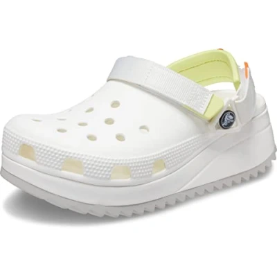 Image of Crocs Unisex Classic Hiker Clog, White, 6 UK Men 7 Women