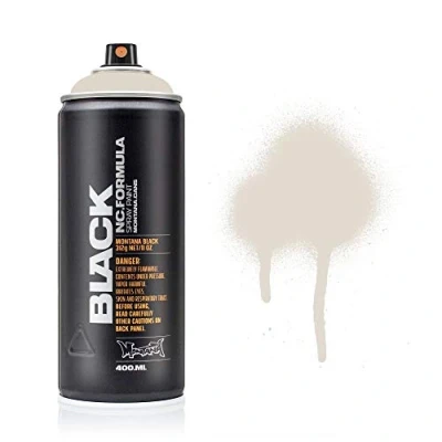 Image of Montana Black Spray Paint, Matt Finish, 400ml Can, Colour: BLK7110 Gambetta