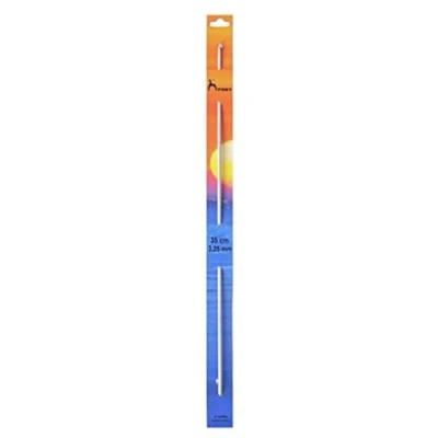 Image of Pony Double Ended Tunisian Crochet Hooks, Aluminium, Multi Colour, 3.25mm