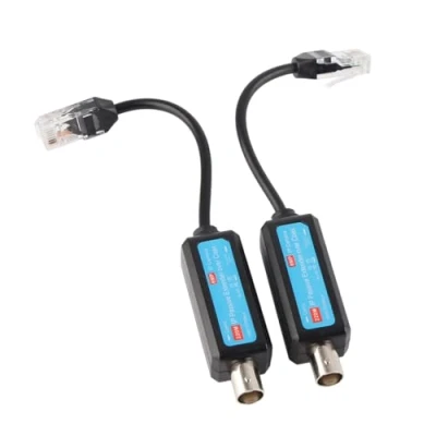 Image of Dioche 1Pair Network Extender, Passive IP Coaxial Transmitter, 10/100Mbps 1CH Extender Ethernet Over Coax Converter for NVR Camera