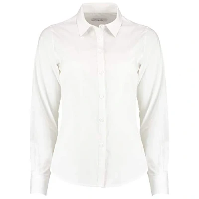 Image of Kustom Kit Women&#039;s Poplin Shirt, White (White Kk Wte ), 18