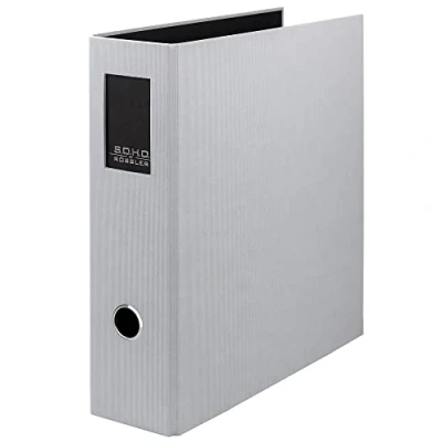 Image of Rössler SOHO 80mm Spine A4 Lever Arch File with Index Aperture Neutral
