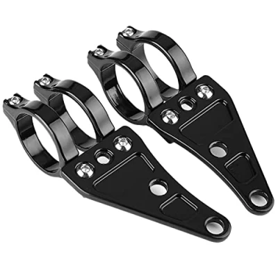 Image of Motorcycle Headlight Bracket ◈ Akozon 2pcs Mount Clamps Head Lamp Holder Fork 38mm 41mm for