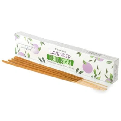 Image of Puckator Stamford Premium Plant Based Masala Incense Sticks Lavender Scented Spiritual Insensé Zen Meditation Gifts Organic Insense Insencesticks Rituals Fragrance 15