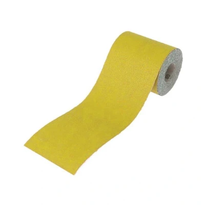 Image of Faithfull FAIAR580Y 5M Medium (80 Grit) Sandpaper Roll Yellow (Std) 115mm x