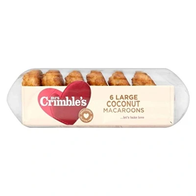 Image of Mrs Crimble&#039;s Large Coconut Macaroons (6 per Pack 210g)