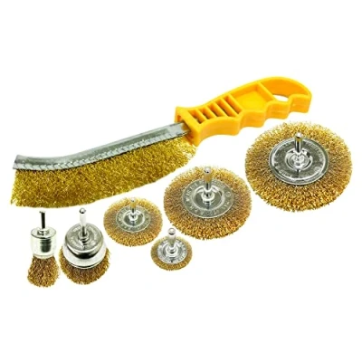Image of Rolson 24895 7pc Wire Brush Set, One Size
