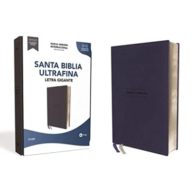 Image of Santa Biblia / Holy Bible: Nueva Versión International, Azul Marino, Ultrafina, Leathersoft, Palabras de Jesús en Rojo