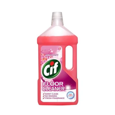 Image of Cif Wild Orchid Floor cleaner residue free surface for linoleum, vinyl and ceramic tiles 950 ml