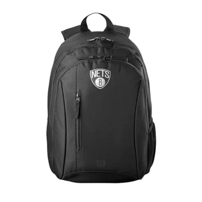 Image of Wilson backpack NBA Team, suitable for 1 basketball in official size, team logo silver, polyester