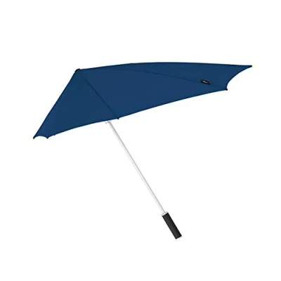 Image of StorMaxi Parapluie tempête droit excellente résistance au vent (jusqu&#039;au 100km/h Aérodynamique Bleu Stick umbrella, 82 cm, 92 liters, Blue (Bleu)