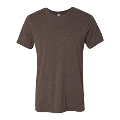 Image of Canvas Mens Triblend Crew Neck Plain Short Sleeve T Shirt (L) (Brown Triblend)