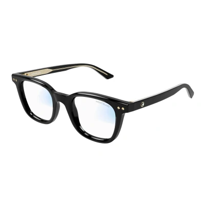 Image of Sunglasses Montblanc Mb0320s col. 005 Uomo Rotonda Nero