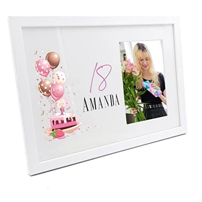 Image of Personalised 18th Birthday Gifts for her Photo Frame