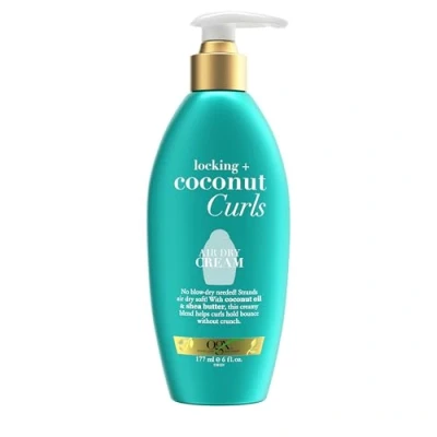Image of OGX Locking + Coconut Curls Air Dry Cream, 6 Ounce