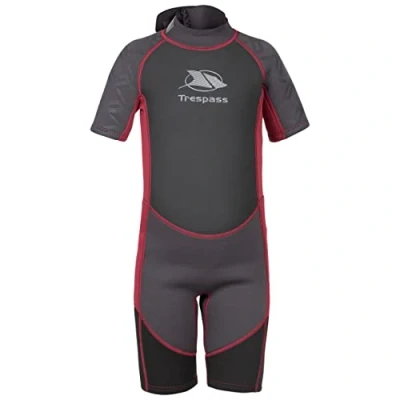 Image of Trespass Boys Wetsuit Short Length 3mm Back Zipper Milo