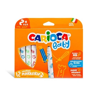 Image of Carioca CAR 42814 Baby Marker Plus 2 Box, 12 Piece