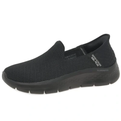 Image of Skechers Go Walk Flex Slip ins Relish, Black, 4 UK Wide